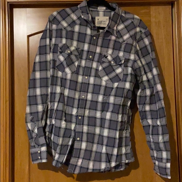 Vintage Fit Plaid Button Down - Picture 1 of 3
